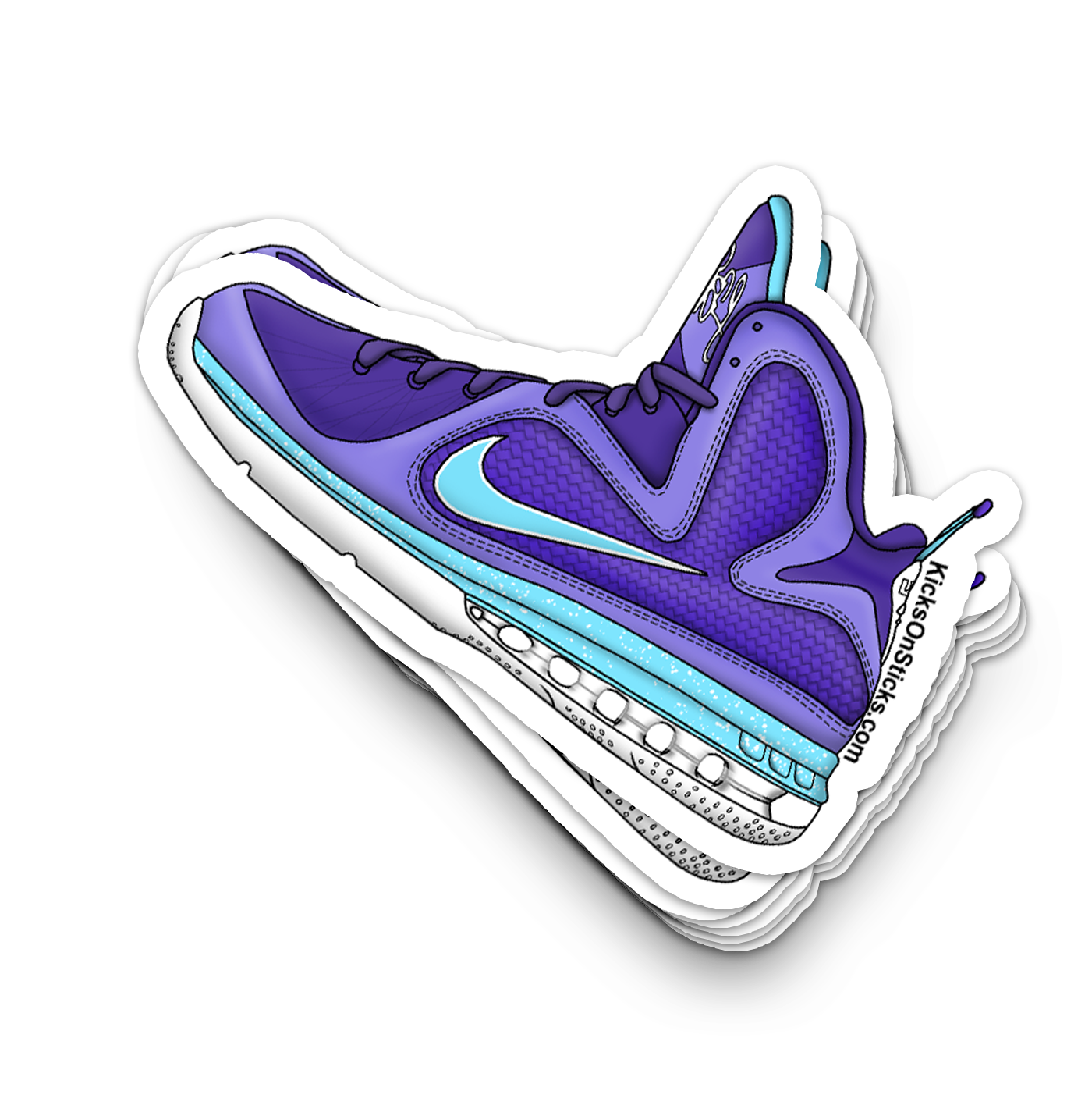 Lebron 9 "Summit Hornets" Sneaker Sticker