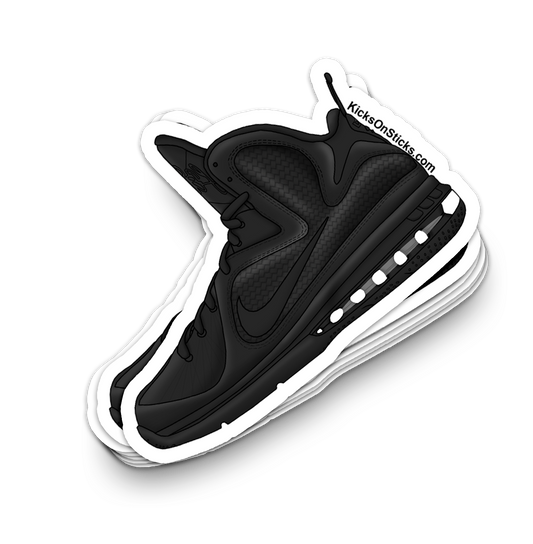 Lebron 9 "Triple Black" Sneaker Sticker