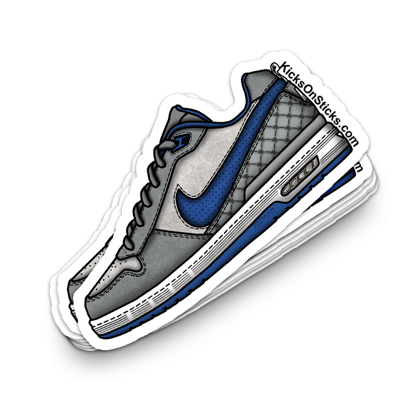 P Rod Zoom 1 "Dodgers Flint Grey" Sneaker Sticker