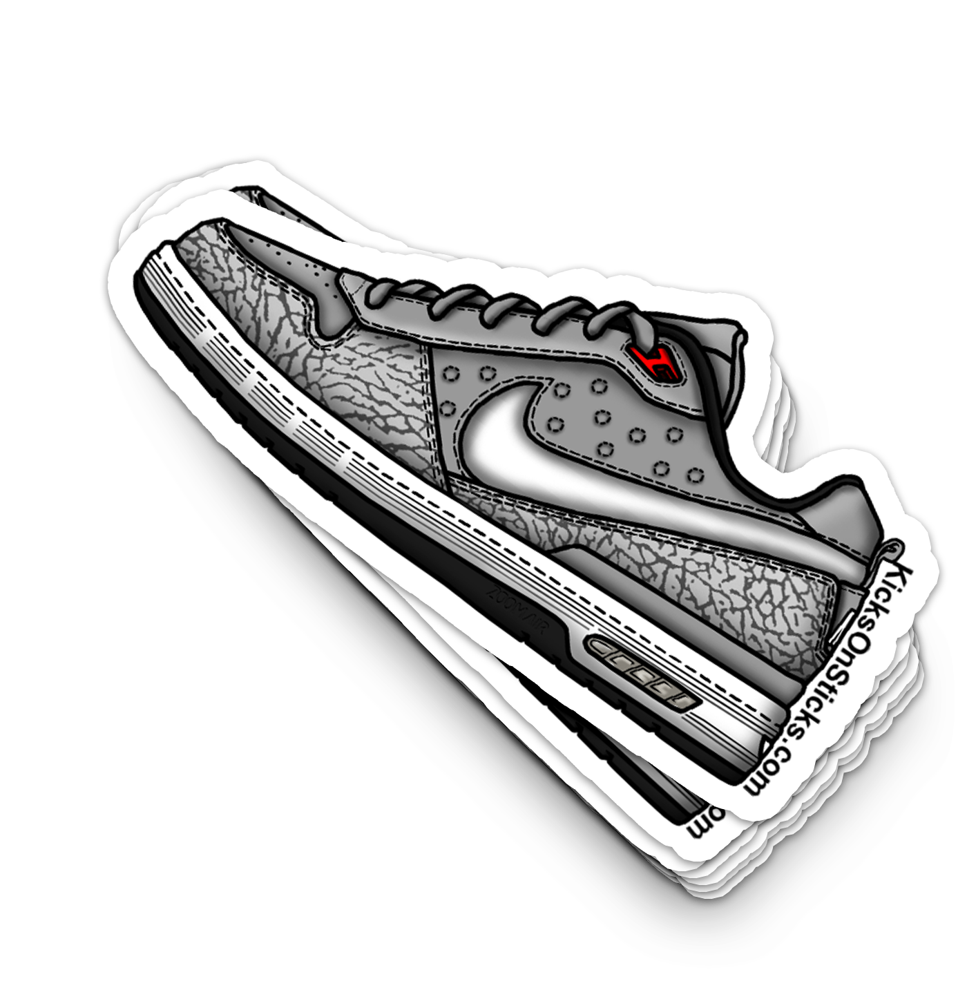 P Rod Zoom 1 "Elephant" Sneaker Sticker