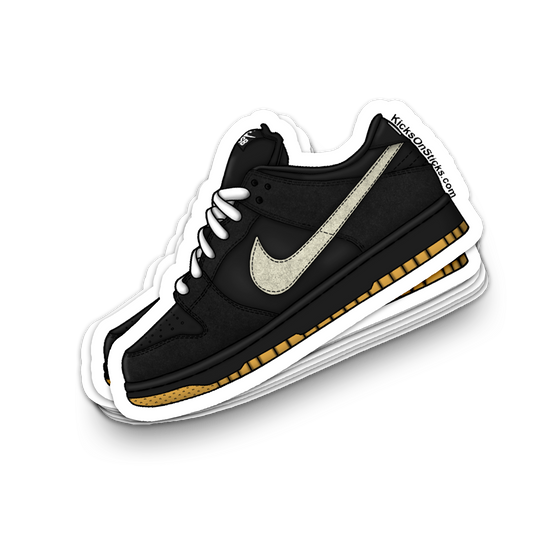 SB Dunk Low "Black White Gum" Sneaker Sticker