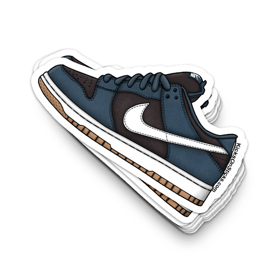 SB Dunk Low "Blue Slate White" Sneaker Sticker