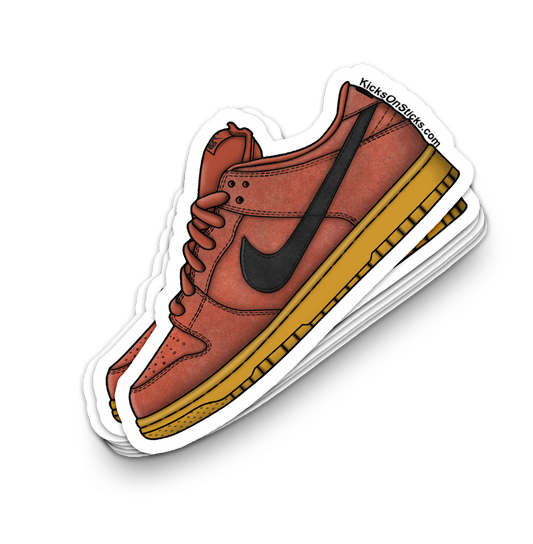 SB Dunk Low "Orange Label Burnt Orange Sunrise" Sneaker Sticker