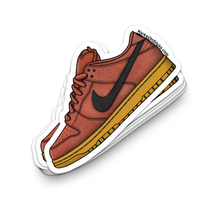 SB Dunk Low "Orange Label Burnt Orange Sunrise" Sneaker Sticker