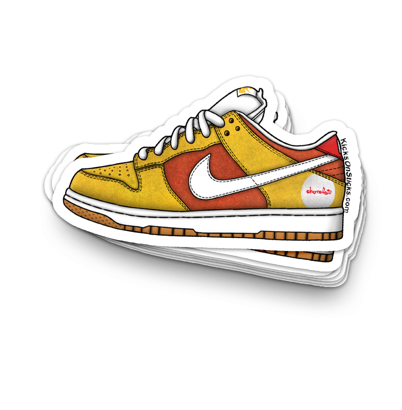SB Dunk Low "Chocolate 2024" Sneaker Sticker