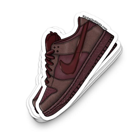 SB Dunk Low "City of Love Burgundy" Sneaker Sticker