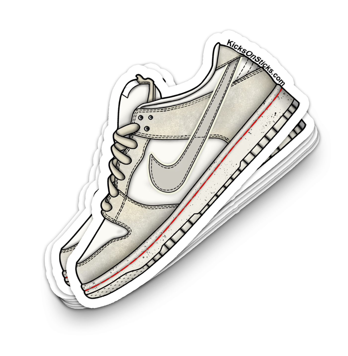 SB Dunk Low "City of Love Bone" Sneaker Sticker