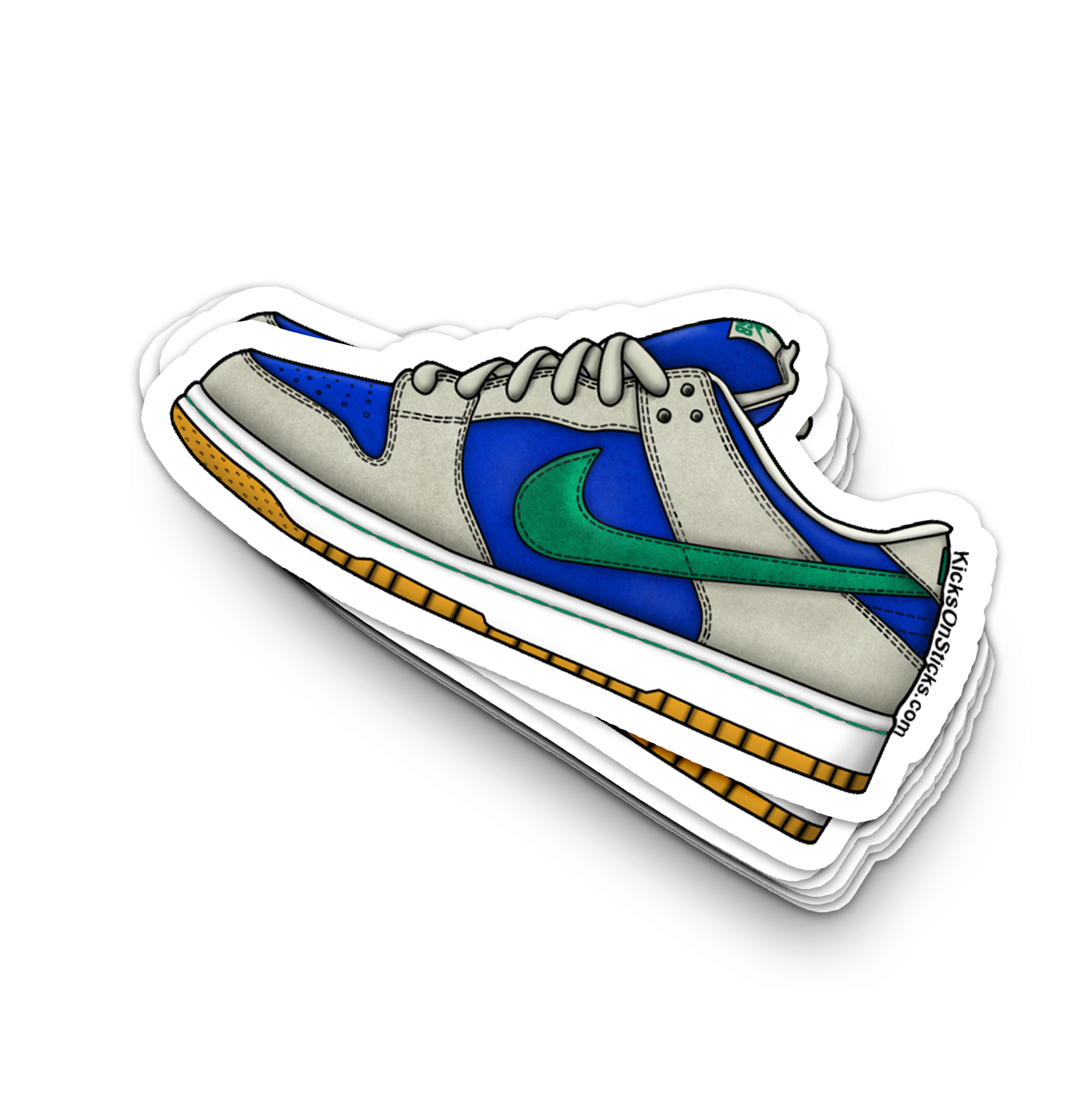 SB Dunk Low "Hyper Royal Malachite" Sneaker Sticker
