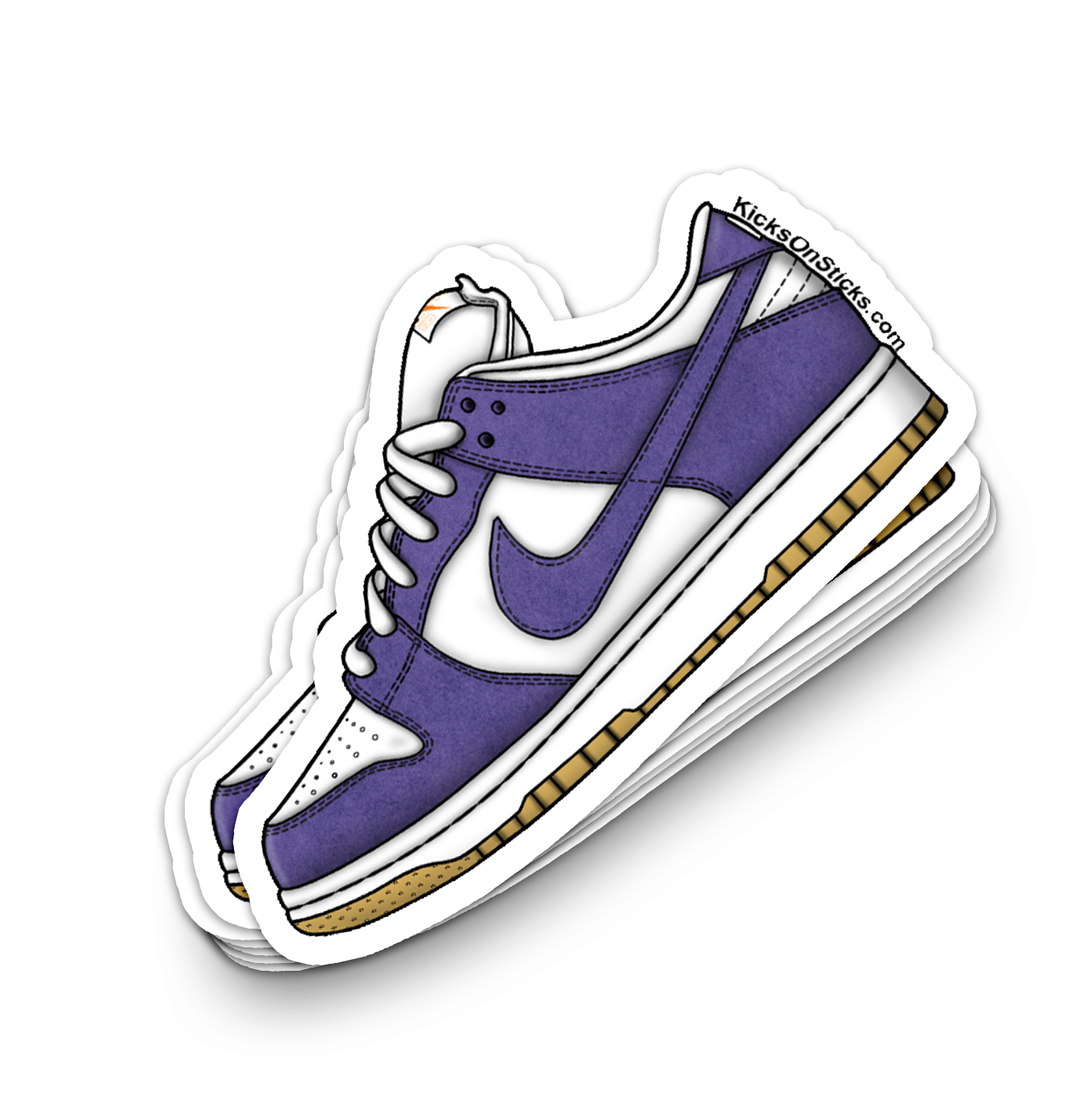 SB Dunk Low "ISO Court Purple" Sneaker Sticker