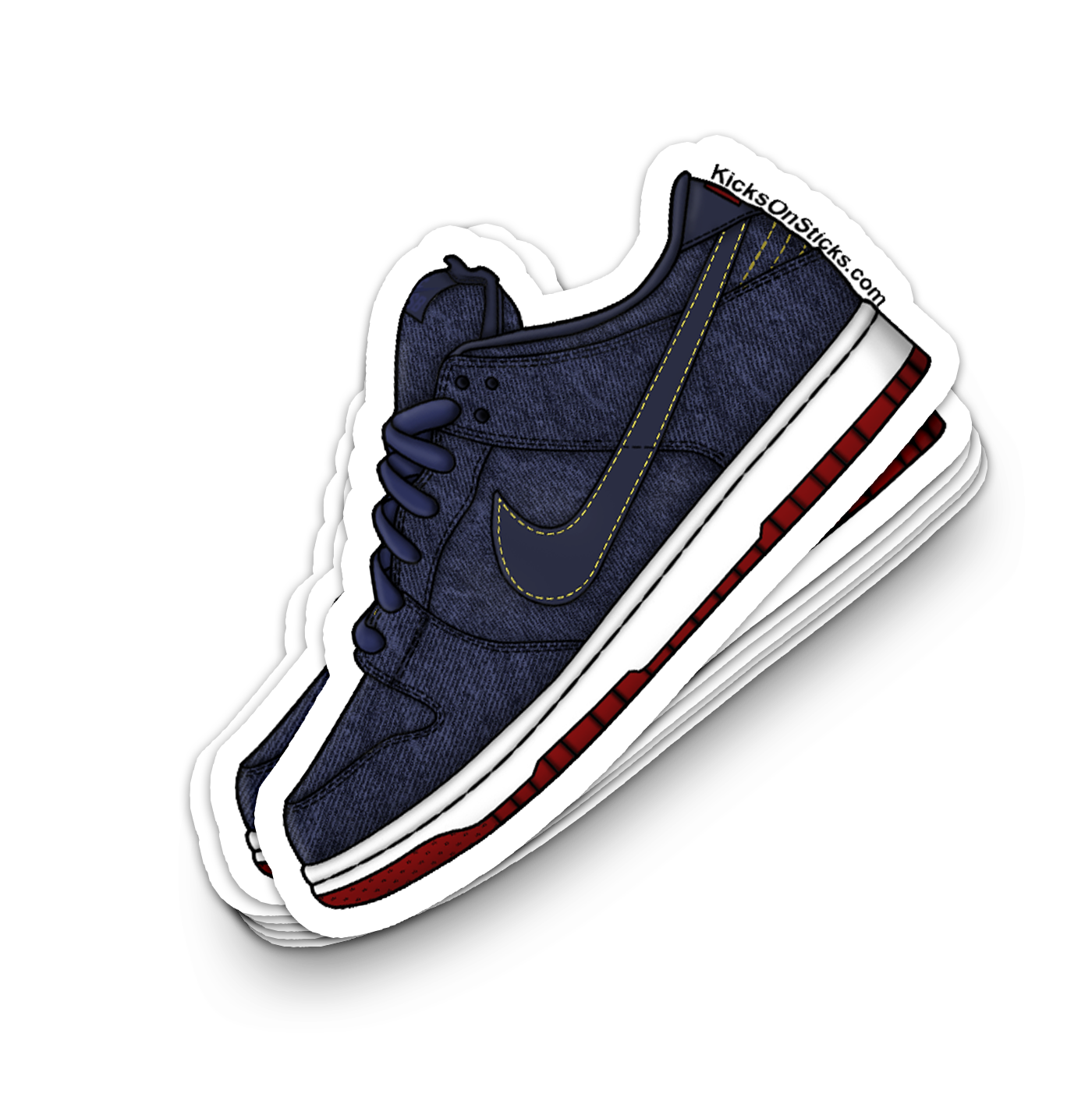 SB Dunk Low "Levi Blue" Sneaker Sticker