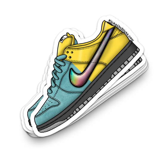 SB Dunk Low "Muni Fast Pass Lightning Turquoise" Sneaker Sticker