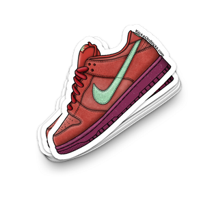 SB Dunk Low "Mystic Red" Sneaker Sticker