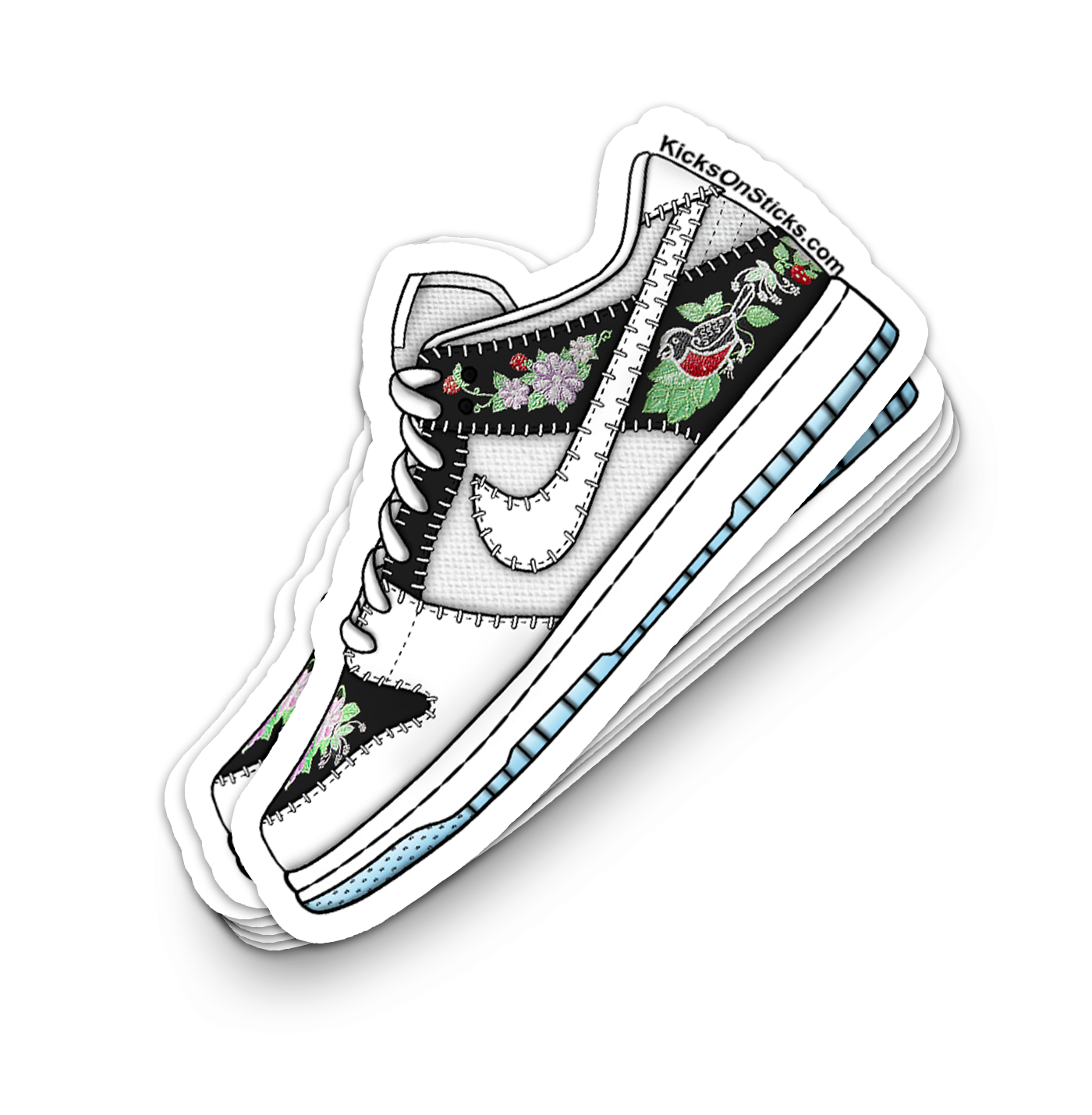 SB Dunk Low "N7 Black" Sneaker Sticker