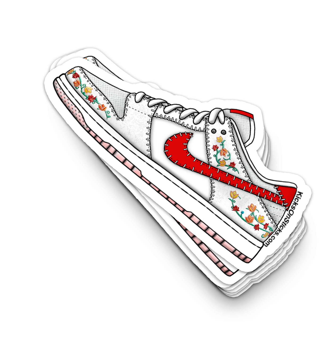 SB Dunk Low "N7 Red" Sneaker Sticker