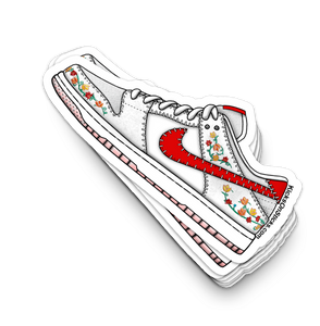 SB Dunk Low "N7 Red" Sneaker Sticker