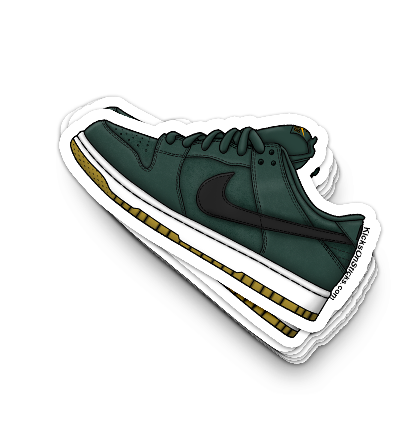 SB Dunk Low "Orange Label Fir Green" Sneaker Sticker