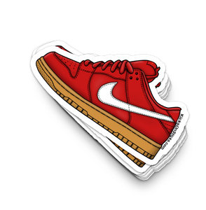 SB Dunk Low "Orange Label Red Gum" Sneaker Sticker