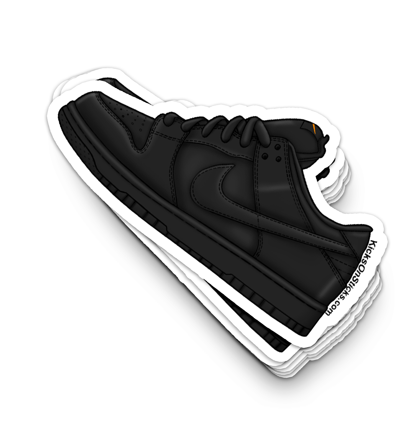 SB Dunk Low "Orange Label Triple Black" Sneaker Sticker