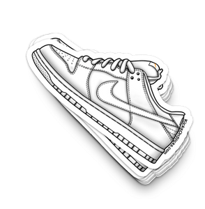 SB Dunk Low "Orange Label White on White" Sneaker Sticker