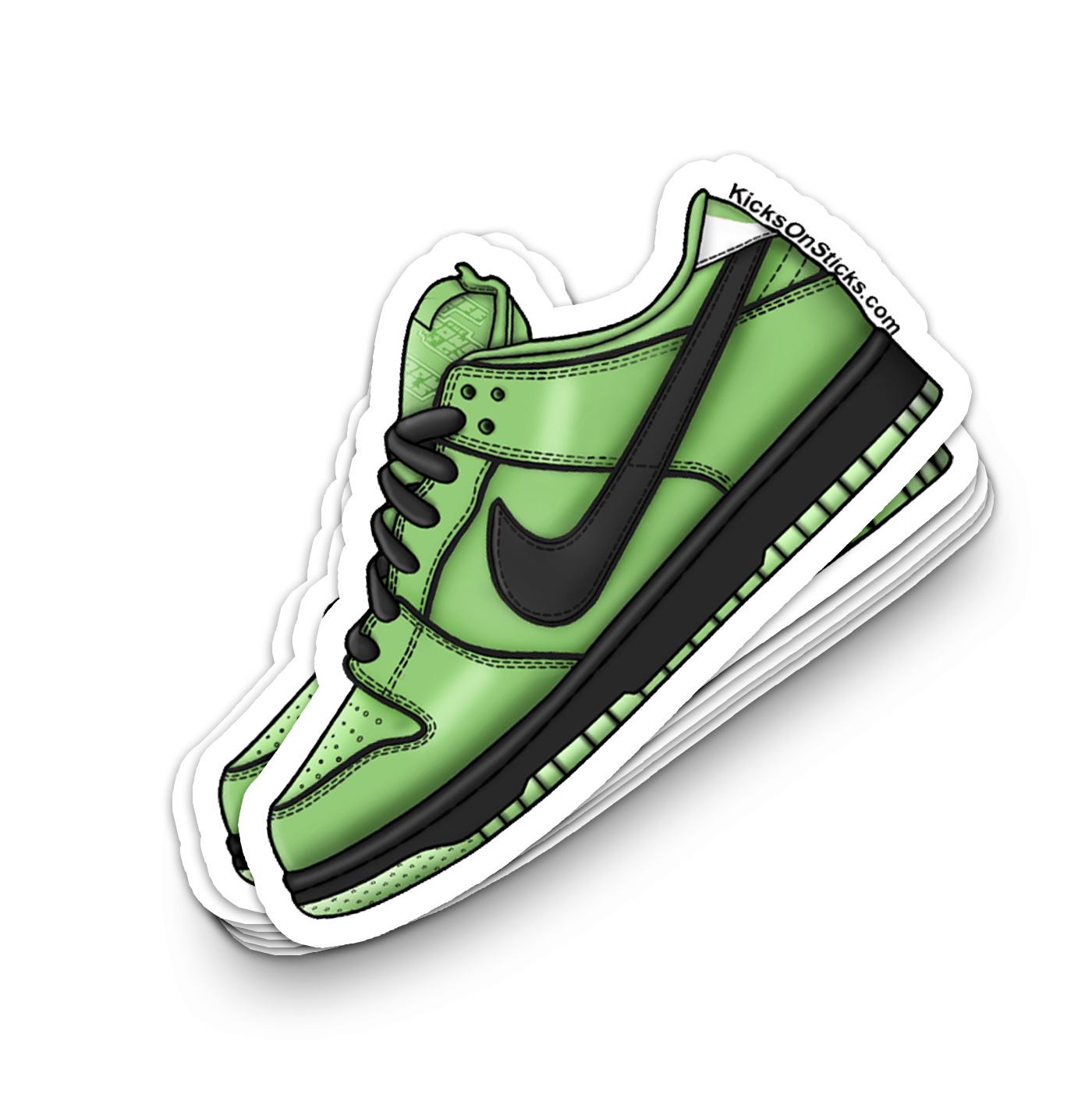 SB Dunk Low "PPG Buttercup" Sneaker Sticker