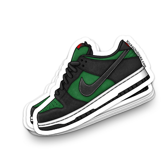 SB Dunk Low "Pine Green Black" Sneaker Sticker