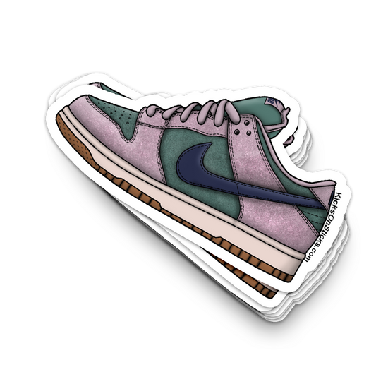 SB Dunk Low "Pink Mineral Slate" Sneaker Sticker