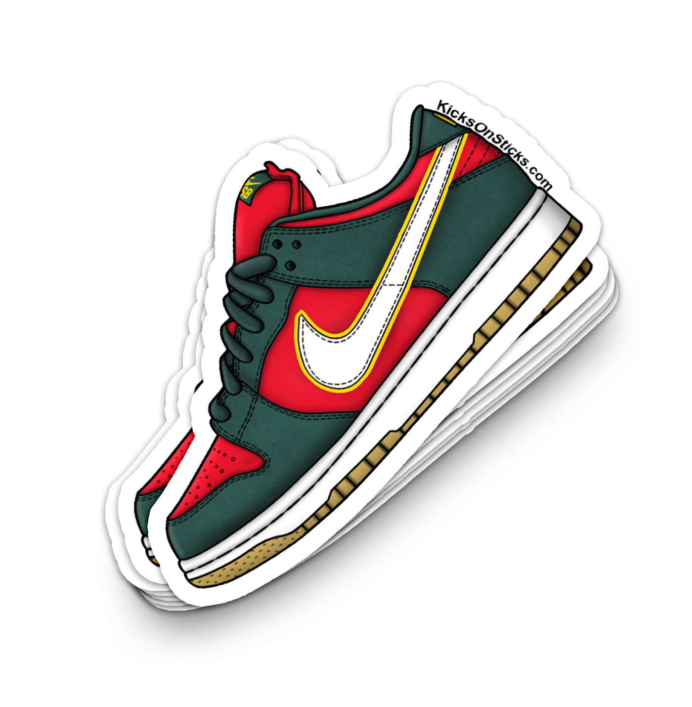 SB Dunk Low "Seattle Supersonic" Sneaker Sticker