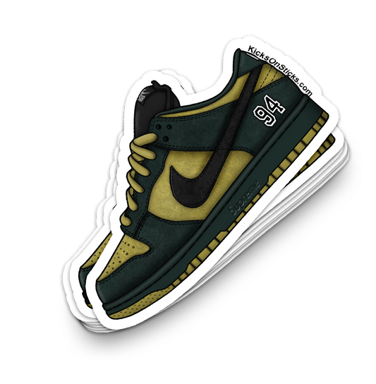 SB Dunk Low "Supreme 2025 Camper Green" Sneaker Sticker