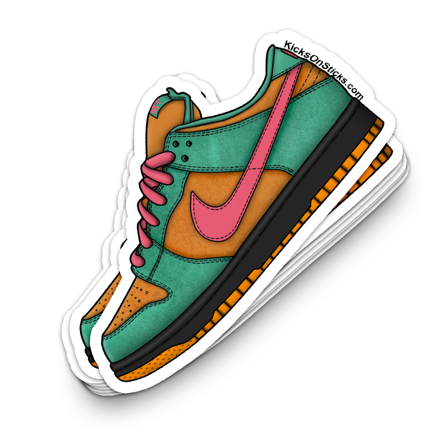 SB Dunk Low "Watermelon" Sneaker Sticker