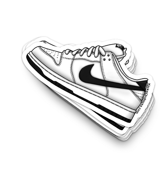 SB Dunk Low "White Black" Sneaker Sticker