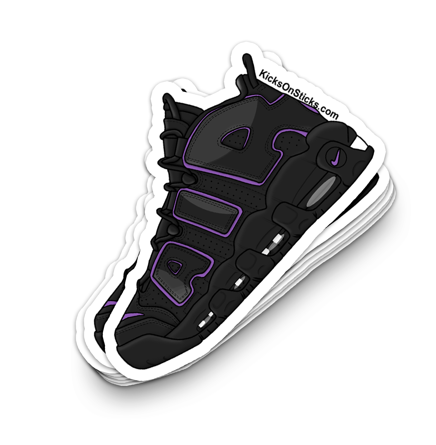 Uptempo "Black Action Grape" Sneaker Sticker