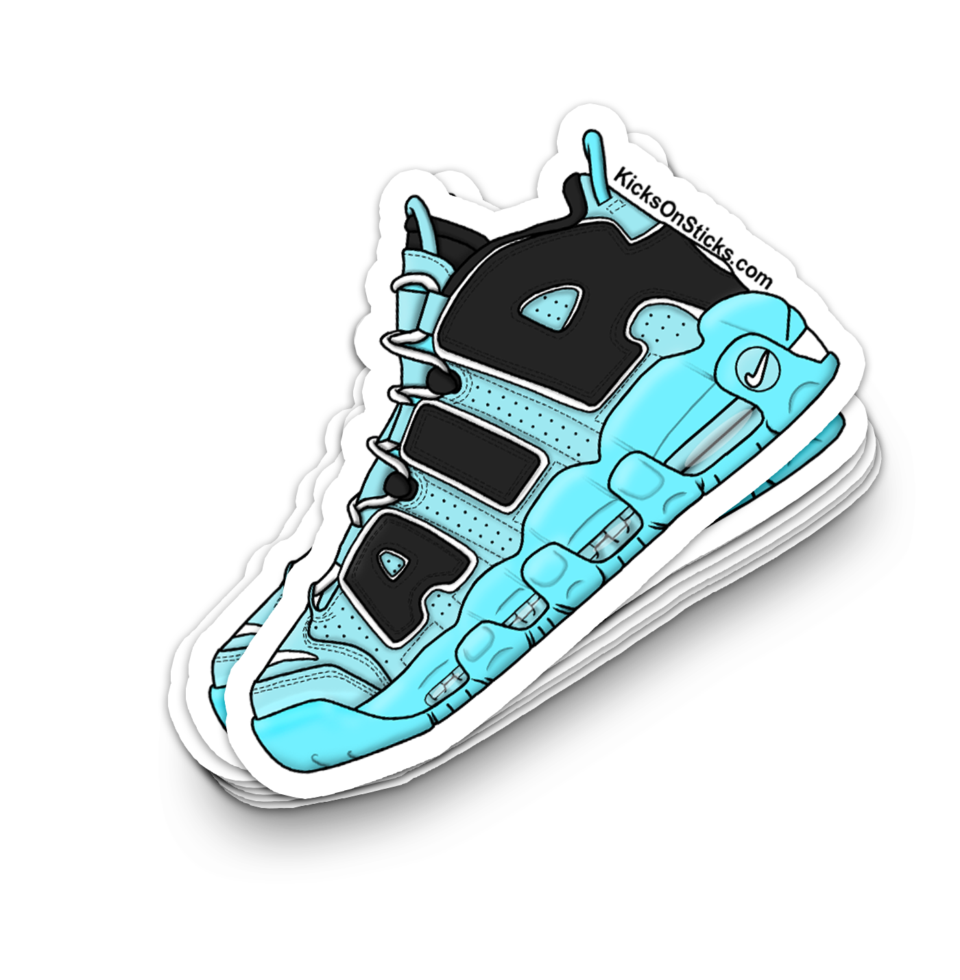 Uptempo "Light Aqua" Sneaker Sticker