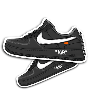 Air Force 1 Low Off-White "Black" Sneaker Sticker