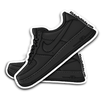 Air Force 1 Low "Black/Black" Sneaker Sticker