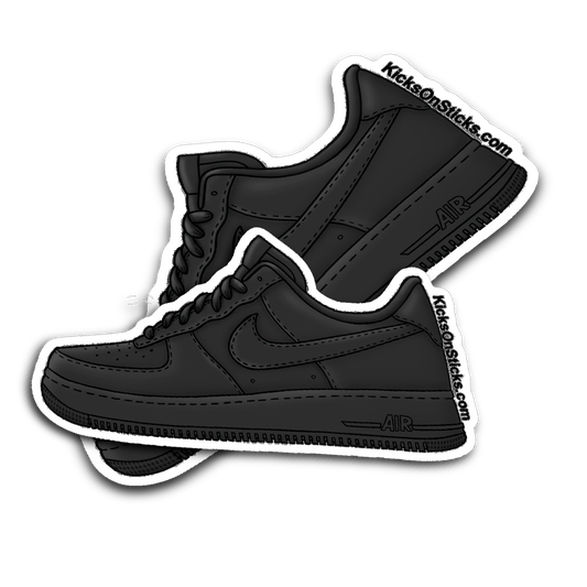 Air Force 1 Low "Black/Black" Sneaker Sticker