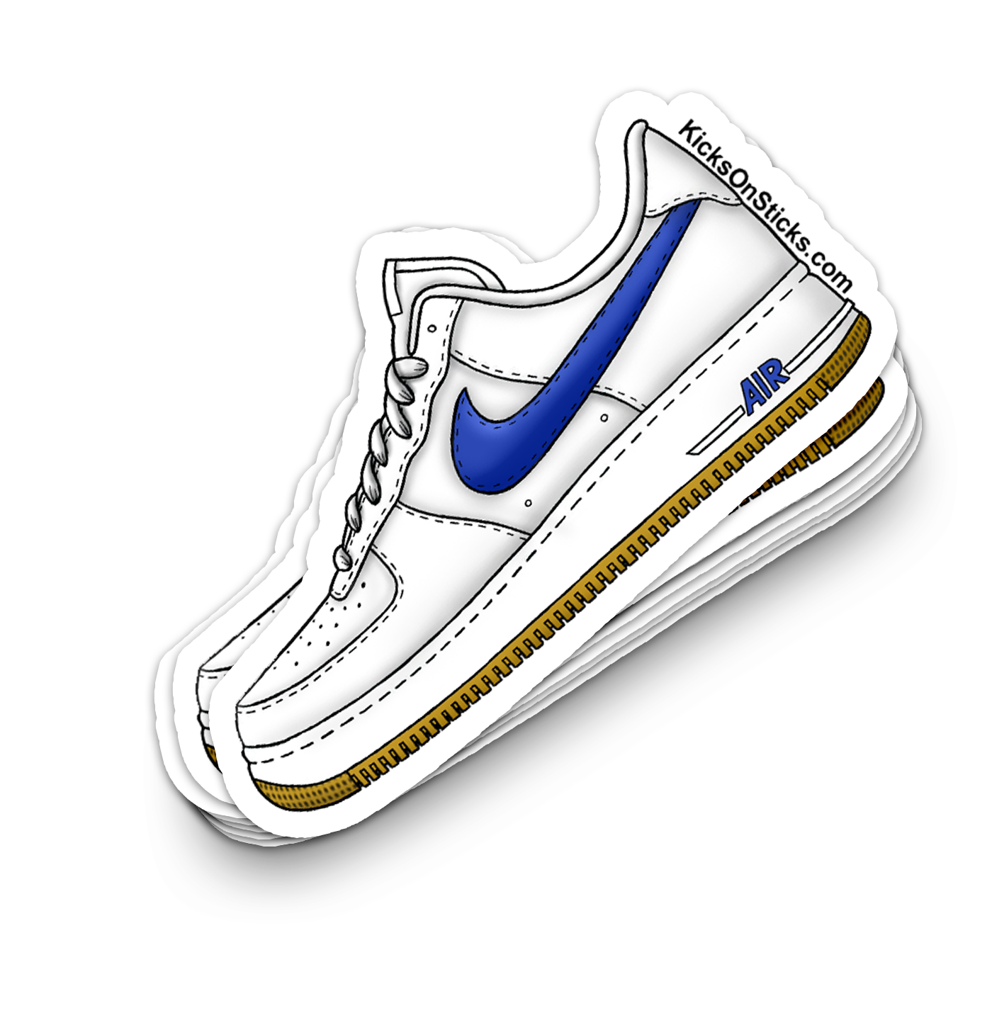 Air Force 1 Low "Royal Blue " Sneaker Sticker