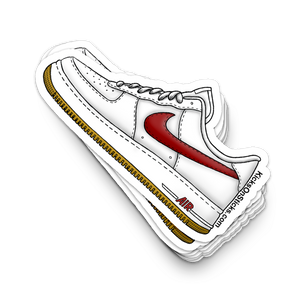 Air Force 1 Low "COTM University Red" Sneaker Sticker