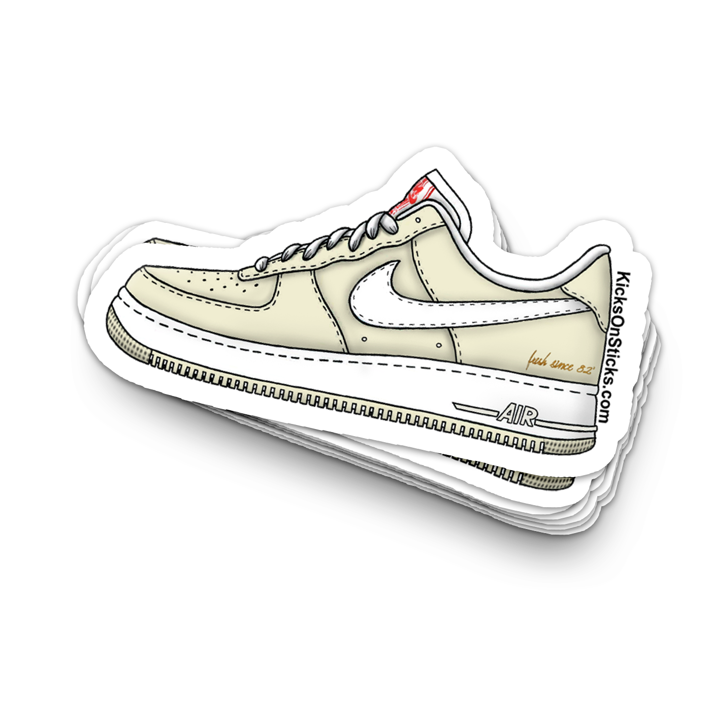 Air Force 1 Low "Popcorn" Sneaker Sticker
