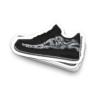 Air Force 1 Low "Skeleton Black" Sneaker Sticker