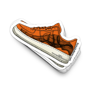 Air Force 1 Low "Skeleton Orange" Sneaker Sticker