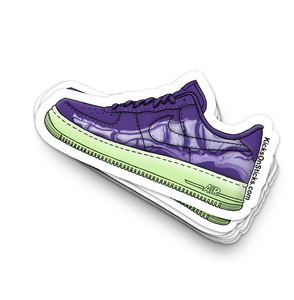 Air Force 1 Low "Skeleton Purple" Sneaker Sticker