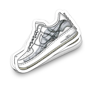 Air Force 1 Low "Skeleton White" Sneaker Sticker