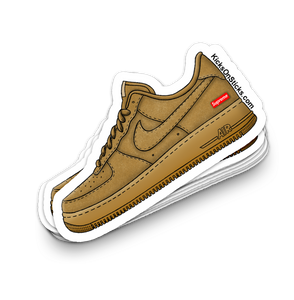 Air Force 1 Low "Supreme Wheat" Sneaker Sticker