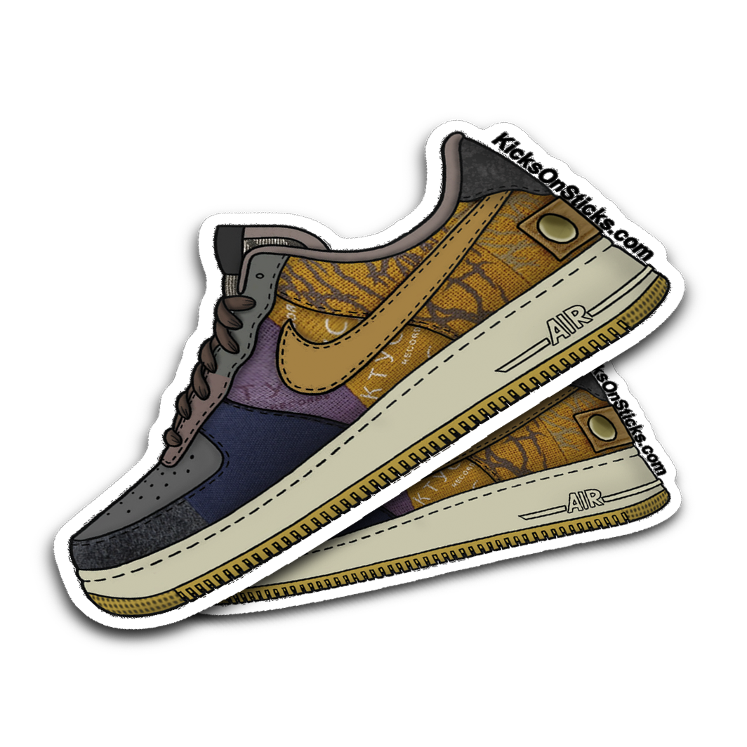 Air Force 1 Low "Travis Scott Cactus Jack" Sneaker Sticker
