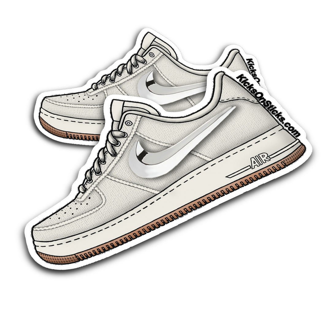 Air Force 1 Low "Travis Scott Canvas Tan" Sneaker Sticker