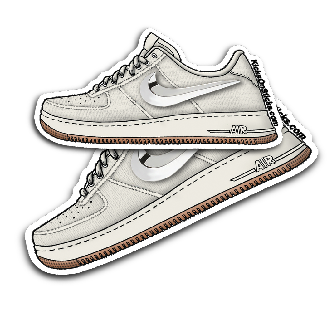Air Force 1 Low "Travis Scott Canvas Tan" Sneaker Sticker