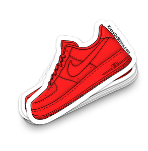 Air Force 1 Low "Triple Red" Sneaker Sticker