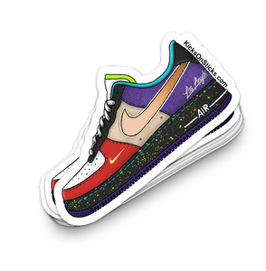 Air Force 1 Low "What The LA" Sneaker Sticker