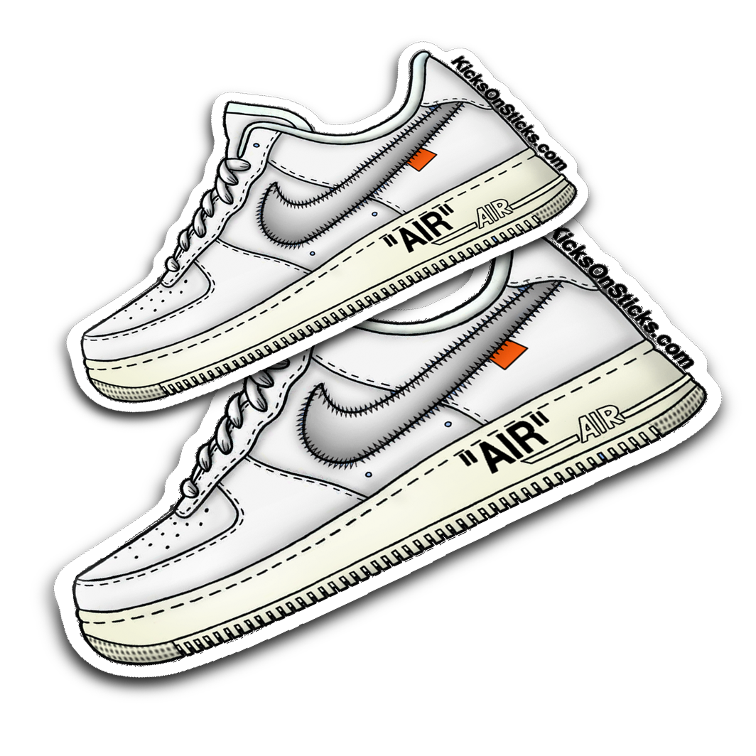 Air Force 1 Low Off-White "White" Sneaker Sticker