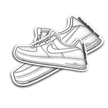 Air Force 1 Low "White/White" Sneaker Sticker